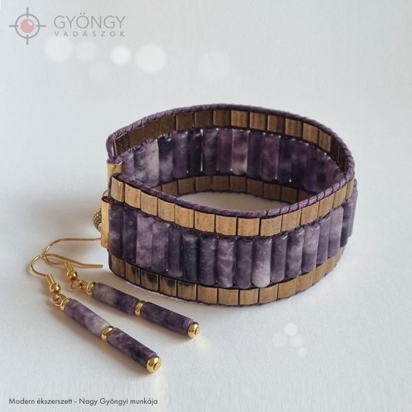 Modern ékszerszett - Nagy Gyöngyi munkája